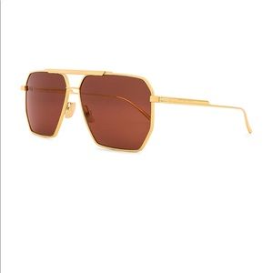 Bottega Veneta Angular Pilot Gold/Brown